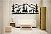 Newclew Elk Deer Nature Mountain Hunting Removable Vinyl Wall Quote Decal Home DÃ©cor (22' x 52', Black)
