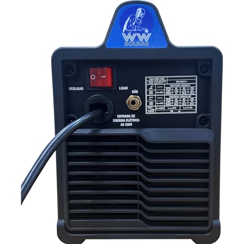 Máquina Inversora De Solda Multiprocesso 140A 4 em 1, Solda Mig Sem Gás, Mig Com Gás, Tig Lift e Ele