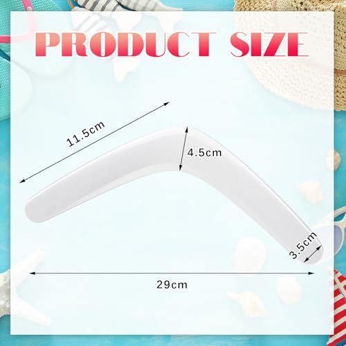 24 piezas de boomerangs de plástico para manualidades con marcadores, juguete que regresa en forma de V para adolescentes y niños miniatura 2