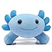 DYBFONO Axolotl Plush Toy, 10.8” Soft Cute Axolotl Stuffed Cotton Plush Pillow Kawaii Salamander Animal for Boys Girls Kids Gift (Blue)