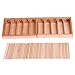 Produktbild JAGETRADE Montessori Holz Spindel Box 45 Spindeln Mathematik Zählen Pädagogisches Spielzeug Holz Farbe