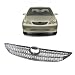 CarPartsDepot, Front Chrome Black Mesh Grille Grill Assembly New Replacement Parts Sedan 4-Dr, 400-44265 53101AA020 TO1200233