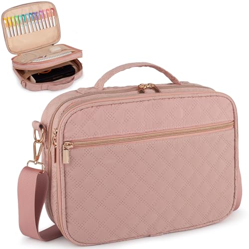 Large Pink Quilted Bible Cover