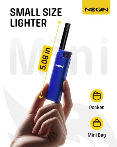 NEON Candle Lighter, Butane Refillable Wind-Resistant Flame, Ultimate Long Neck Lighter for BBQ, Camping, DIY, 5-Pack — view 5
