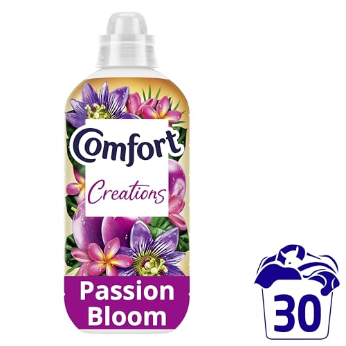 Comfort Perfume Creations Passion Bloom Fabric Conditioner Motion-Activated Fragrance Technology 100 Days of Freshness 30 washes (900 ml)