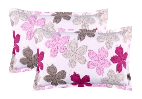 Image of DECORUM 190TC Cotton Feel Double Bedsheet with 2 King Size Pillow Covers | 90X100 Inches | Soft & Breathable Fabric| Lightweight & Comfortable | Premium Bedding Set for Home |Scattered Floral Print