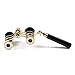 Kingscope 3X25 Vintage Opera Glasses Binoculars for Theater Musical Concert (Lorgnette, Black, with Handle)