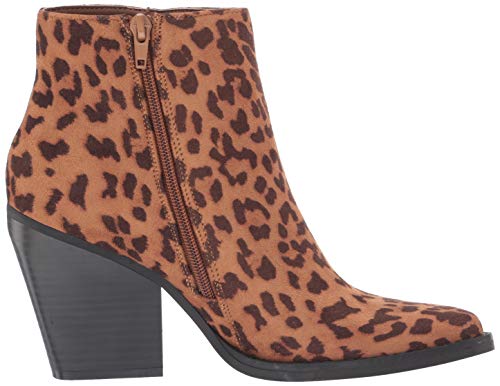 Madden Girl Women's Klicck Ankle Boot, Leopard Fabric, 6.5 M Us #TOP5