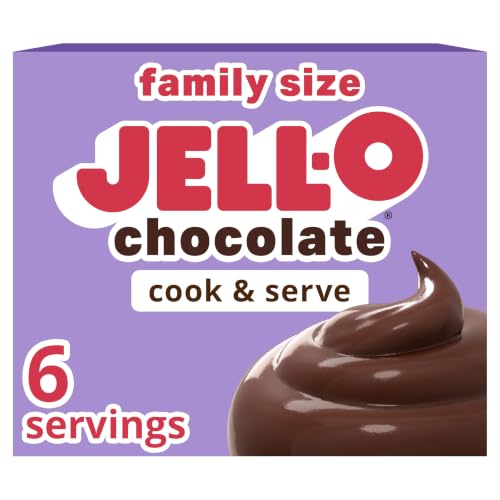 Jell-O Pudding &amp; Pie Filling, Family Size, Cook &amp; Serve Chocolate, 5 oz