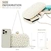 LHHMZ Pochette Femme Perle Pochette de mariage Élégante pochette en perles Sac de fête de soirée Sac à main de mariée #1