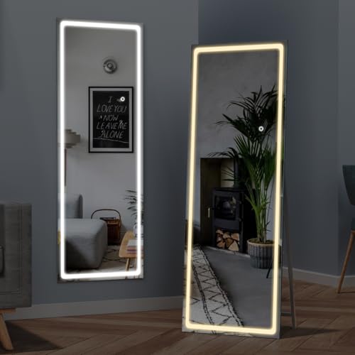 GVCUOGFT Full Length Mirror with Lights, 56