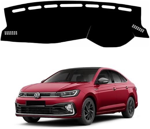 VINRIDE Car Dashboard Cover Compatible with Volkswagen Virtus 2022-2025, Virtus Accessories, car Dashboard mat, Anti-Slip ...