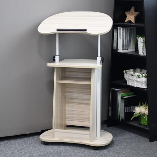 Banque de réception moderne blanche et bois petit espace bureau et secrétariat