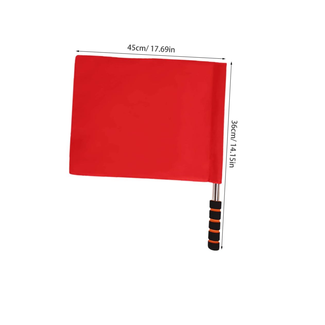 BESPORTBLE 2Pcs Handheld Signal Flags for Sports Flag Poles with Sponge Handle for Referees and Officials Soccer and Athletic Events