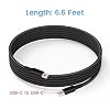 PD 65W USB C Fast Charger for DJI Neo, Air 3S, Mini 4K, 2 SE, Avata 2, Mavic 3 Drones - Dual Port USB + Type C Wall Charger with C to C Charging Cable for DJI FPV Accessories, 6ft Long