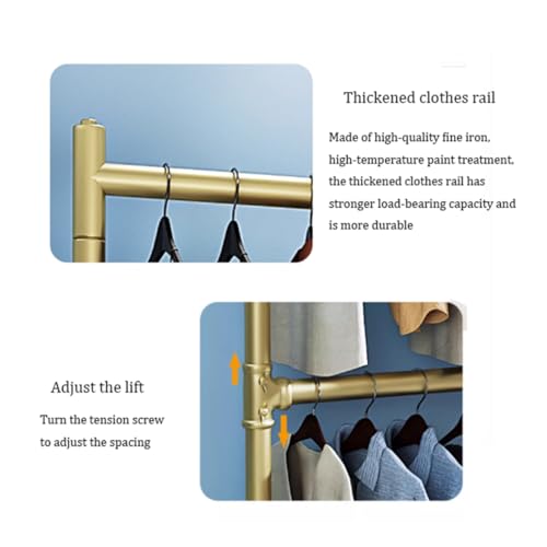 Portant à vêtements doré : finis les placards encombrés - 3