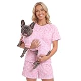 XPUDAC Matching Dog and Owner Clothes Dog Pajamas for Small Medium Dogs Stretchable Pet Onesies, Owner and Doggie Pjs are Sold Separately, L