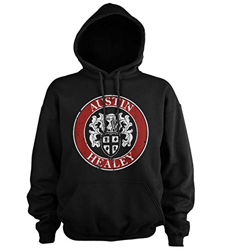 Austin Healey Officially Licensed Distressed Big & Tall Hoodie (Black)