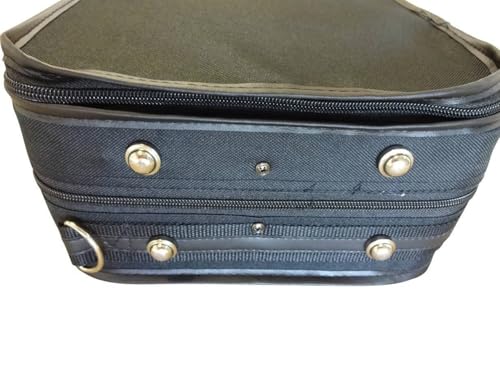 Geigenkasten Violine 4/4 mezzo-forte, Rechteck-Format, leicht unter 2 kg, Rucksackgurte, schwarz-blau