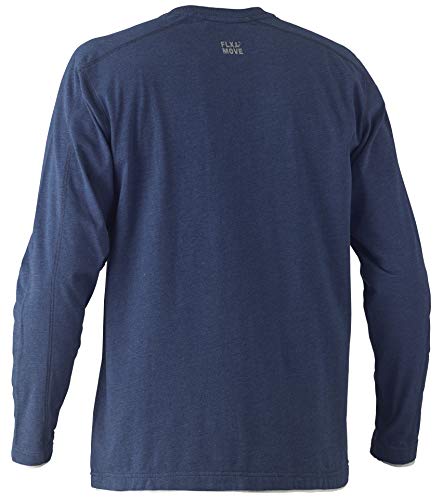 Camiseta Henley Bisley Workwear de algodón elástico transpirable 2