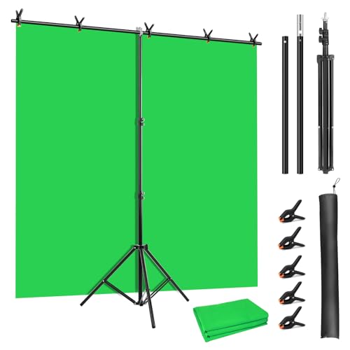Xamanabu Green Screen Backdrop Kit, 5 x 6.5 ft Portable