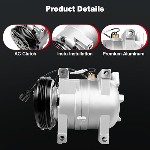 Image of CCIYU Air Conditioning Compressor for Subaru Impreza for Saab 9-2X 2.5L