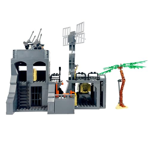 Image of General Jim's Military Brick Building Set - German Atlantic Wall Normandy Beach D-Day Building Blocks Model Great Gift for History Enthusiast, Teens and Adults