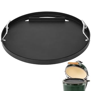 Full Size Griddle for Big Green Egg Large, Flat Top Griddle for Vision Grill VGKSS-CC2, B-11N1A1-Y2A Kamado Joe Classic, Fits Other 18 inch Kamado Charcoal Grills Accessories