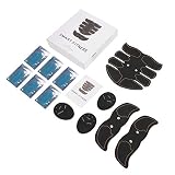 Wakects - Cinturón de pérdida de peso abdominal autoadhesivo para estimulador muscular eléctrico para hombres y mujeres