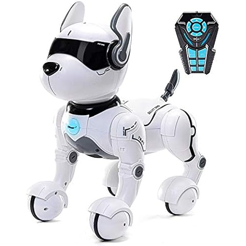 Top Race Remote Control Robot Dog Toy for Kids, Interactive & Smart Dancing to Beat Puppy Robot, Act Like Real Dogs, Gift Toy For Girls & Boys Ages 2,3,4,5,6,7,8,9,10 Years Cover