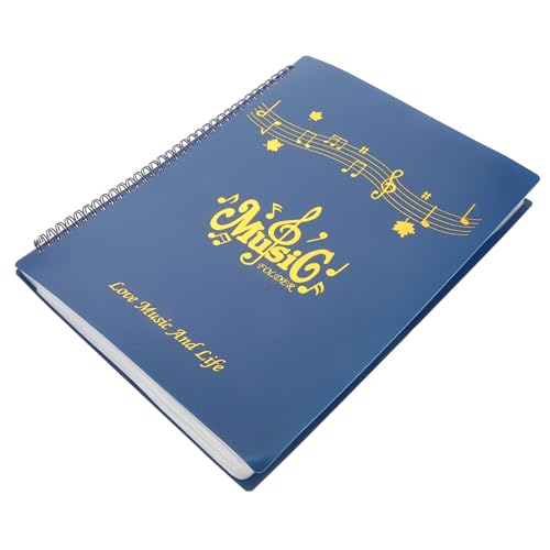 Abaodam Sheet Music Holder Non-Reflective Design Page Capacity Marching Band Music Folder Orchestra Folder