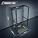 MAJOR FITNESS Power Cage - F16 Squat Rack All-in-One 1200lbs Weight Capacity Power Rack with Attachment for Home Gym