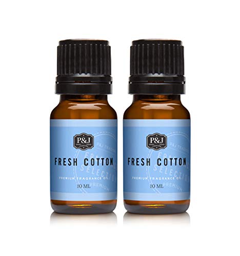P&J Trading Fragrance Oil | Fresh Cotton Oil 10ml 2pk - Candle Scents for Candle Making, Freshie Scents, Soap Making Supplies, Diffuser Oil Scents