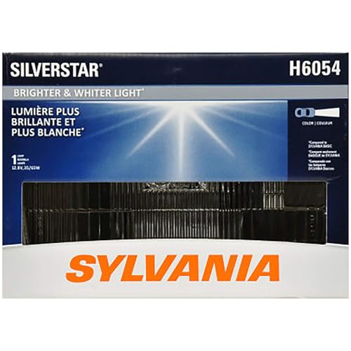 SYLVANIA - H6054 SilverStar Sealed Beam Headlight - High Performance Halogen Headlight Replacement (142x200), Brighter & Whiter Light for Added Clarity Downroad and Sideroad, (Contains 1 Bulb)