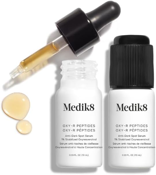 Oxy-R Peptides Serum - Dark Spot Corrector With Twin Peptides - Face Serum For Women and Men - Gentle on Sensitive Skin - Gluten Free - 0.3 oz