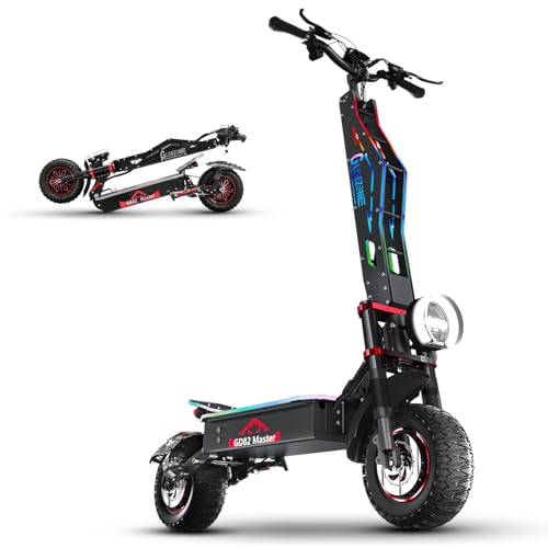 Image of JUNLING Electric Scooter, 3600W /4000W Dual Motor, 45 /50 Mph Top Speed, 50 /55 Miles Max Range, 18.2AH /36AH Battery, Dual Suspension Hydraulic Braking System