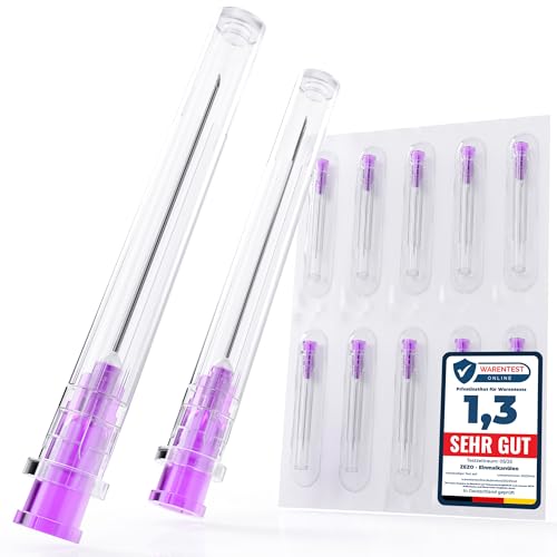 100 Stück 24G x 1" (0,55 mm x 25 mm) einzeln verpackt Abgabe Tube für Nachfüllflüssigkeiten aus rostfreiem Edelstahl Tube für Haushalt, Wissenschaftslabor, Industrie aus rostfreiem Edelstahl (24G)