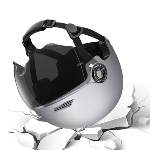 Renchey Cascos de Scooter Retro - Cascos de Medio Patinete con absorción de Impactos y Alta protección,Patinaje Escalada Equipo de protección Adulto, Mountain Road Ebikes de Scooter eléctrico