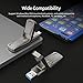 Netac 128GB Portable External USB Solid State Drive Type-c and USB 3.2 Dual Interface, up to 400MB/s Security Protection for Data Storage, Expansion of Storage for Photos/Videos/Music/Files, US5