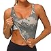 Army Digital Camouflage Print Lightweight Trendy Women Sports Vest Yoga Workout Running Vests All Seasons