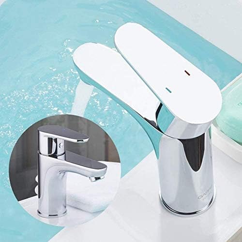 Robinet de lavabo monotrou mitigeur d'eau chromé pour vasque et douchette de salle de bain