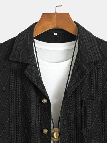 Image of Leriya Fashion Shirt for Man | Mens Casual Shirts | Shirt for Man| Shirts for Mens Stylish |Half Sleeve Button Down Textured Summer Beach Goa Wear Holiday Outfits (Available in Plus Sizes)