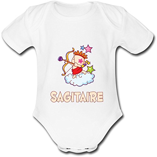 YONACREA - Body Bébé Manches Courtes - Horoscope - Sagitaire - 18 Mois