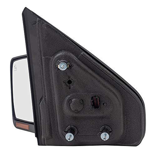 Brock Power Mirror Replacement For 2007-2008 Ford F-150 Pickup Truck Drivers Side Chrome Pedestal Type Power Folding Heated Signal Memory Puddle Lamp 8L3Z 17683 Aa 8L3Z17683Aa #TOP3