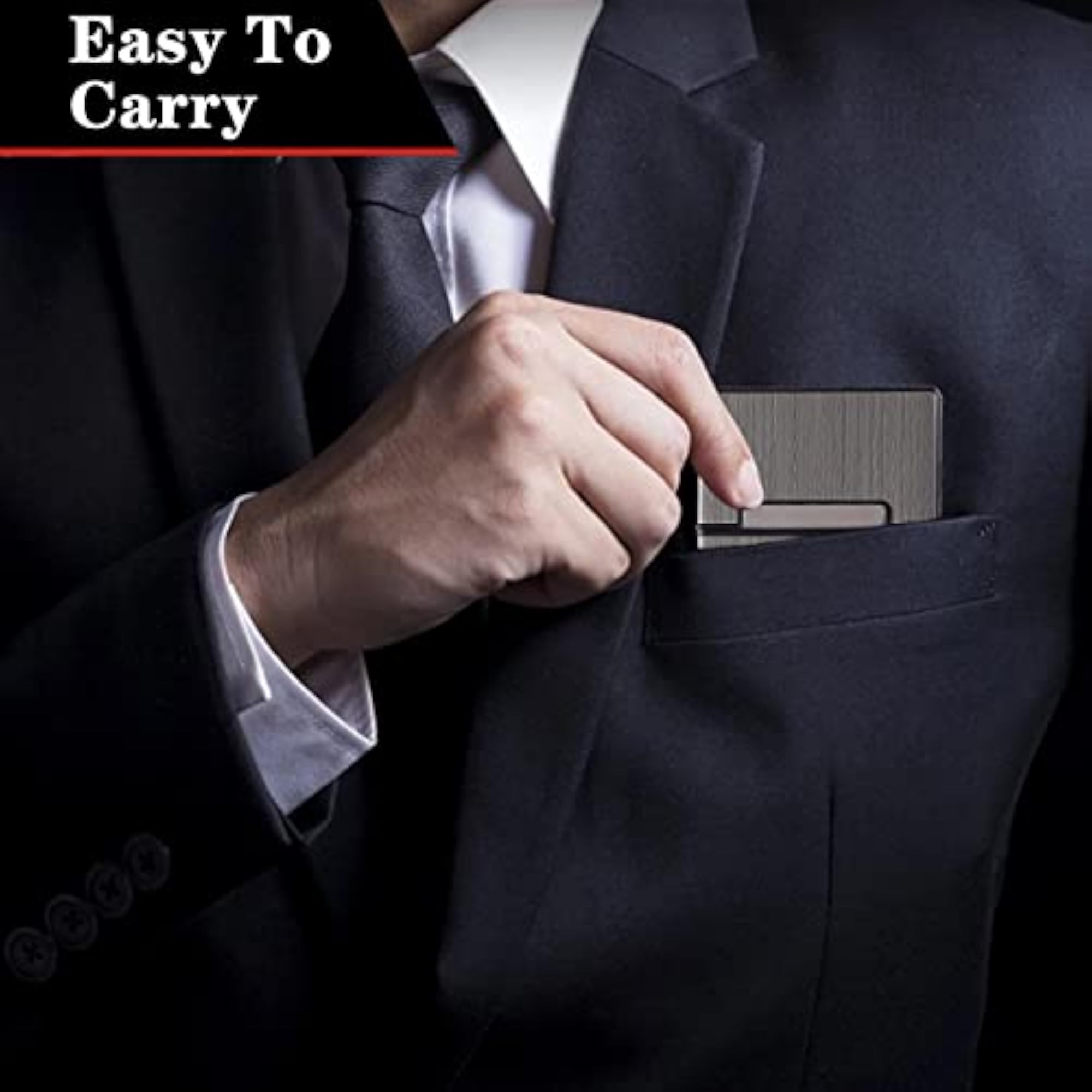 Aluminum Cigarette Case with Magnetic Closure, 2 Pieces