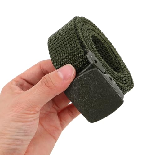 Didiseaon Men's Adventure Belt 4pcs Nylon Canvas Hiking Belt Quick-release Buckle for Outdoor Sports4
