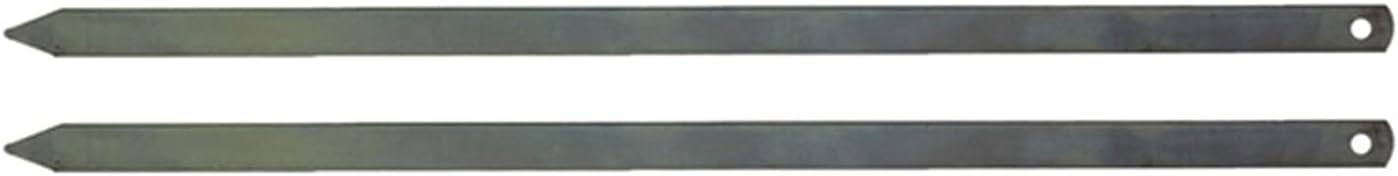 Barbecue Skewer Kitchen Barbecue Grill Shish Meat Minced Iron Galvanized Skewers 50 Cm for Outdoor Barbecues (Color : Silver Size : 8pcs) (Silver 8pcs)