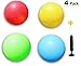 8.5 Inch Playground Balls Set of 4 with 1 Hand Pump Kick Ball, Four Square (4Pack, Red,Blue,Green,Yellow)
