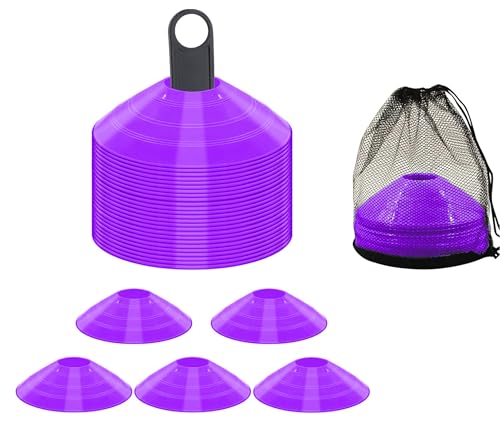 Image of Fitfix Disc Cones Set |Space Marker| - Soccer Cones for Training, Football, Kids, Sports, Field Cone MarkersPro Disc Cones Set |Space Marker| - Footbal Field Cone Marker