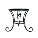 Kathson Mini countertop Plant Stand Metal Potted ,Decorative Flower Pot Rack Indoor Outdoor Holders Garden for Window Tabletop Pillar Candle holder Short Tabletop (5")